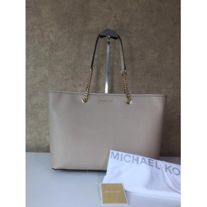 [NEW] MICHAEL KORS 30S6GJ8T2L JET SET TRAVEL MEDIUM SAFFIANO LEATHER TOTE